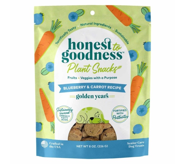 Honest To Goodness(TM) Plant Snacks Golden Years Blueberry & Carrot Recipe Dog Treats 8oz