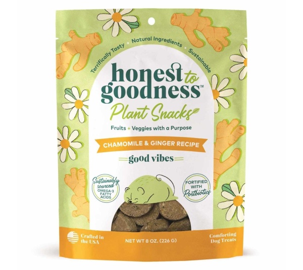 Honest To Goodness(TM) Plant Snacks Good Vibes Chamomile & Ginger Recipe Dog Treats 8oz