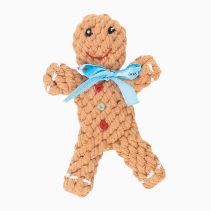 Jax & Bones George & the Gingerbread Rope Dog Toy  - Jumbo 11"