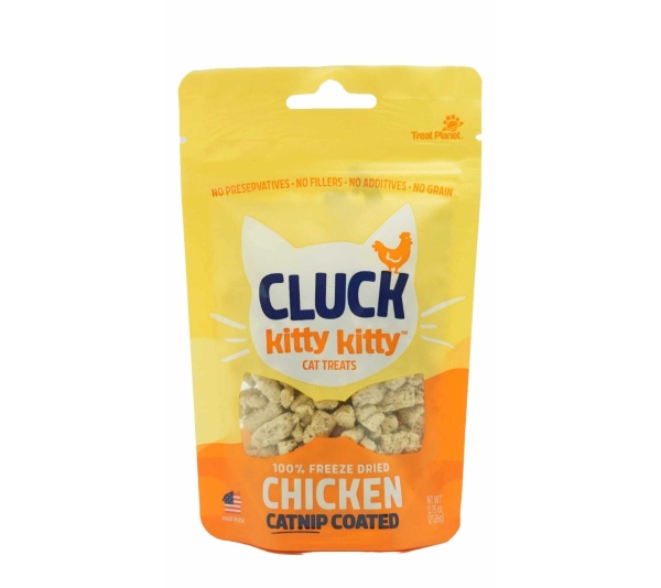 Kitty Kitty Cluck Freeze Dried Chicken Treat with Catnip Coating 0.75oz