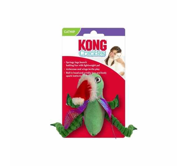 KONG Holiday Crackles Grasshopper
