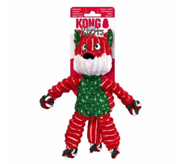 KONG Holiday Floppy Knots Fox Sm/Md