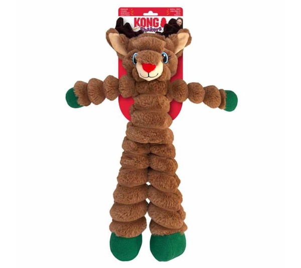 KONG Holiday Shakers(TM) Crumples Reindeer XL