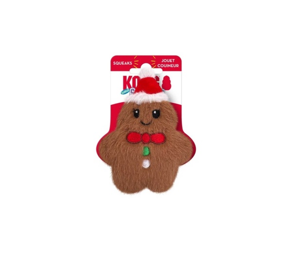 KONG Holiday Snuzzles Mini Gingerbread Brown XS