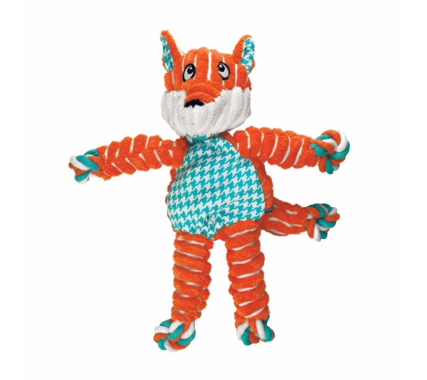 KONG(R) Floppy Knots Fox Dog Rope Toy  - Medium/Large
