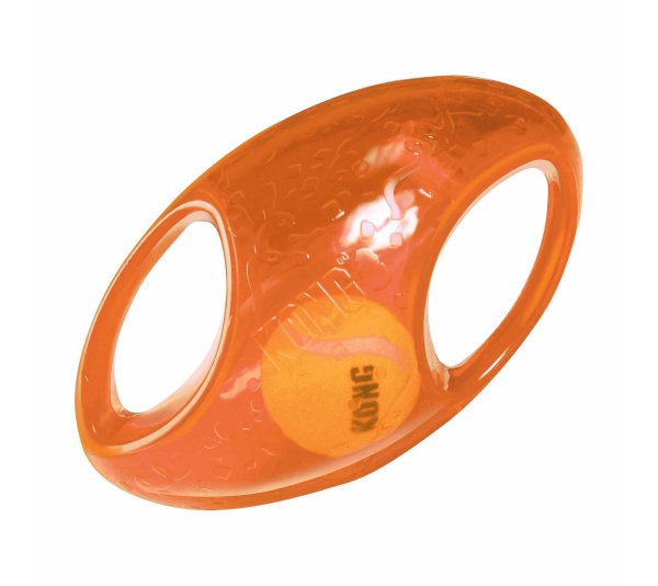 KONG(R) Jumbler(TM) Football Dog Enrichment Toy Assorted  - Medium/Large