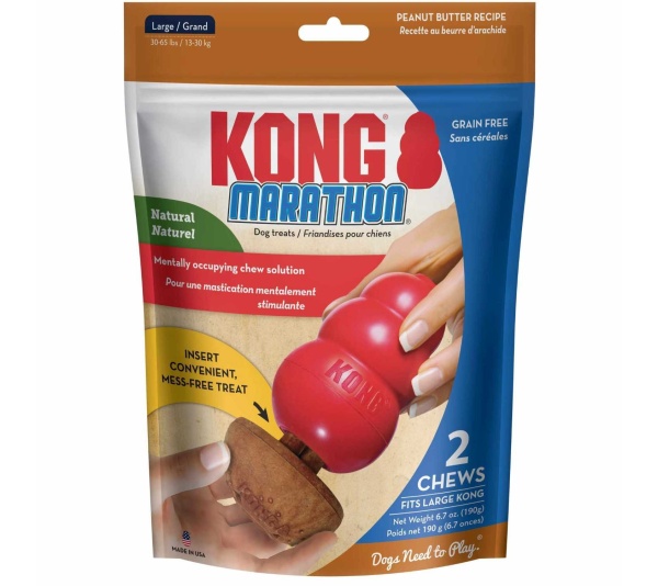 KONG(R) Marathon(R) Peanut Butter Large 2pk