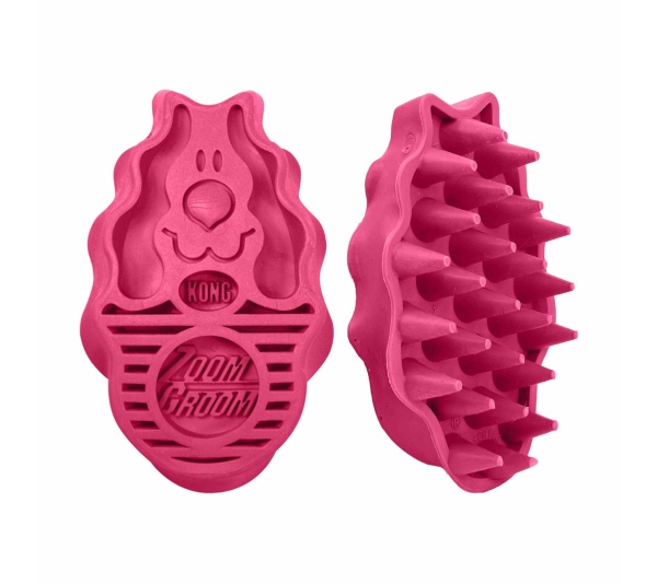 KONG(R) ZoomGroom(R) Raspberry Brush Large