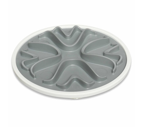 Messy Cats Interactive Slow Feeder Cool Grey 6"