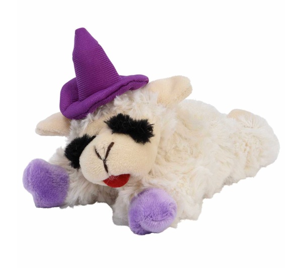 Purple - Multipet Halloween Lamb Chop 6.5 w/Purple Hat & Paws