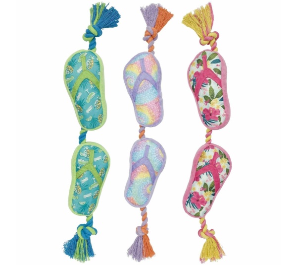 Multipet Margaritaville(R) Flip Flop Rope Dog Toy 18"