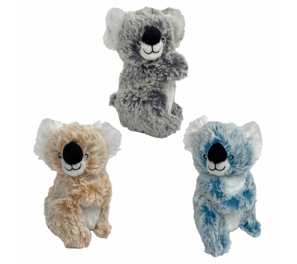 Multipet Minipet Koala Plush Pet Toy Assorted Colors 5"