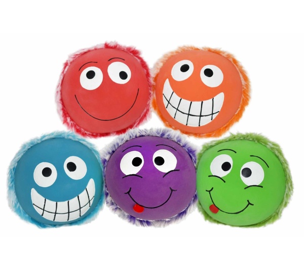 Multipet Minipet Plushy Peas Dog Fetch Toy Assorted Colors 2.5"