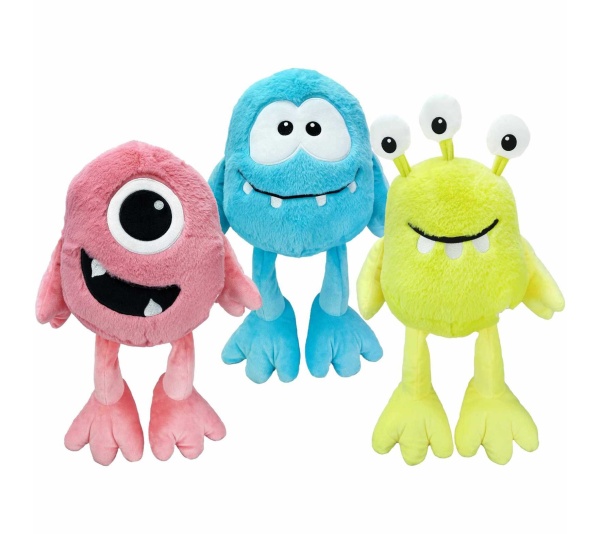 Multipet Monsters Plush Dog Toy Assorted Colors  - Jumbo 18"