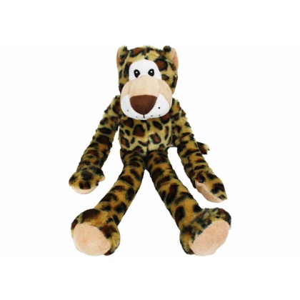 Multipet Swingin' Safari Leopard Plush Dog Toy 19"
