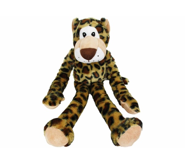 Multipet Swingin' Safari Leopard Plush Dog Toy 19"