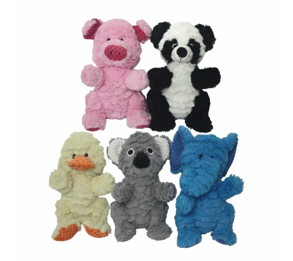 Multipet Wrinkleez Plush Dog Toy Assorted Animals 9"