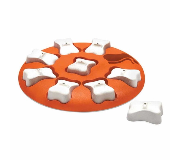 Nina Ottosson Dog Smart Interactive Treat Dog Puzzle Toy Orange Level 1