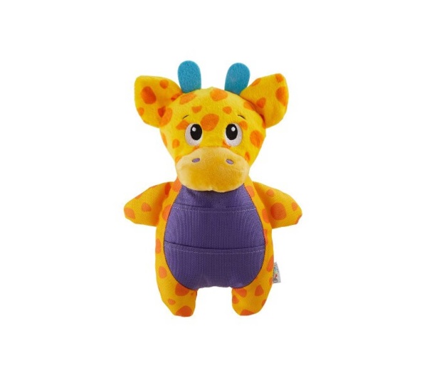 Nina Ottosson Puzzle Palz Giraffe TNT Interactive Plush Dog Puzzle Toy Yellow