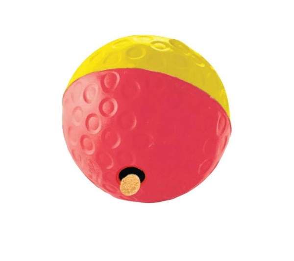 red/Yellow - Nina Ottosson Treat Tumble Interactive Treat Dog Puzzle Toy  Level 1 - Large