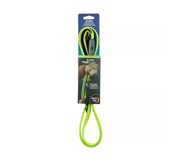 Lime Green LED - Nite Ize NiteDog Rechargeable LED Leash
