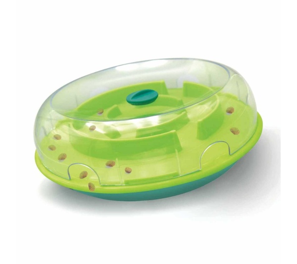 Nina Ottosson Wobble Slow Feeder Bowl Dog Game Blue/Green Level 1