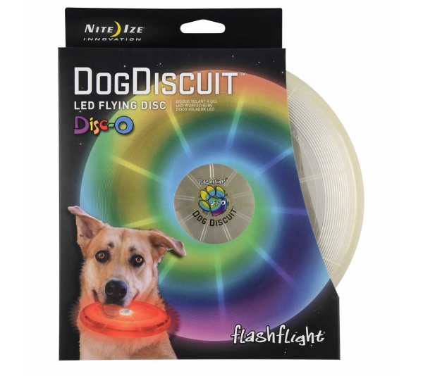 Nite Ize Flashflight Dog Discuit LED Flying Disc - Disc-O