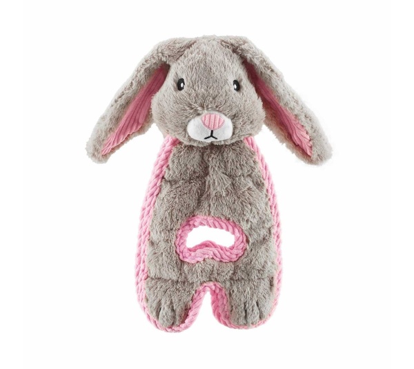 Outward Hound Cuddle Tugs Bunny Plush Dog Toy