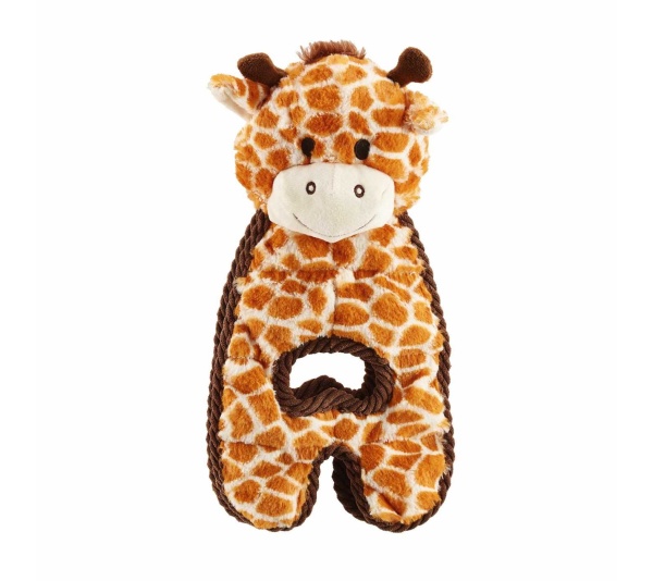 Outward Hound Cuddle Tugs Giraffe Plush Dog Toy
