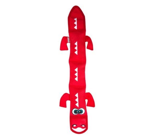 Outward Hound Fire Biterz Dragon Durable Fire Hose Dog Toy Red Large