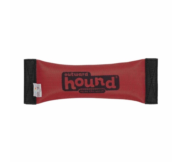 Red - Outward Hound Fire Hose Fetch Durable Fire Hose Dog Toy  - Medium