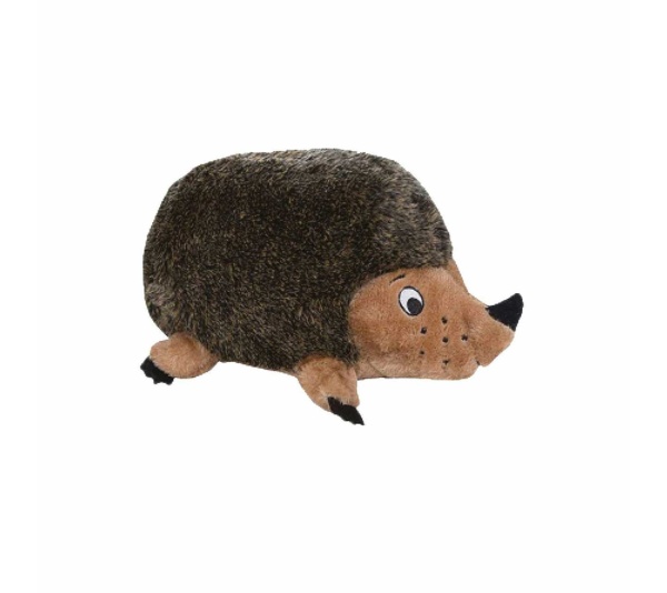 Brown - Outward Hound Hedgehogz  Plush Dog Toy  - Medium