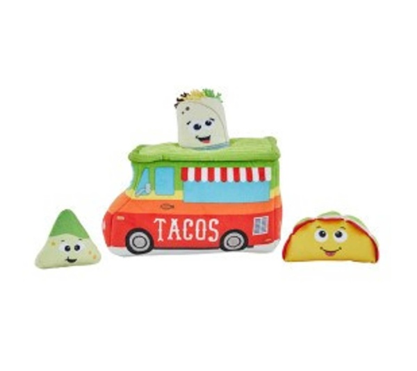 Outward Hound Hide A Taco Truck Plush Dog Puzzle Toy  Multicolor