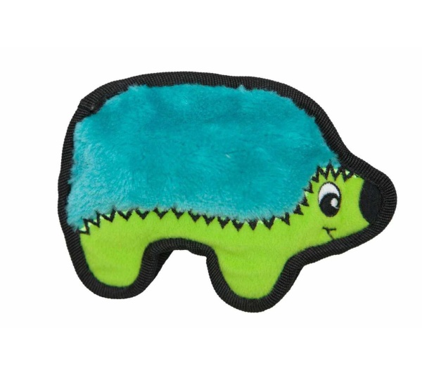 Outward Hound Invincibles Hedgehog Durable Plush Dog Toy Turquoise XS