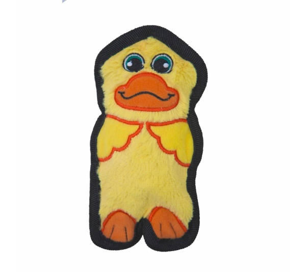 Outward Hound Invincibles Mini Duck Durable Plush Dog Toy XS