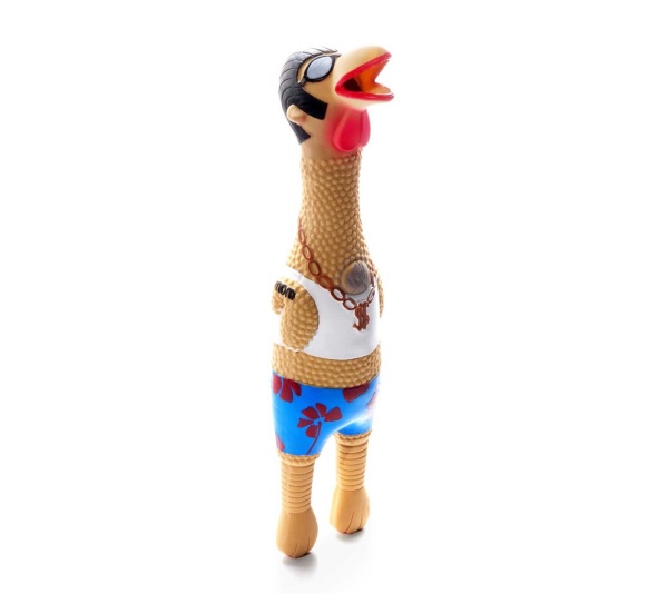 Outward Hound Squawkers Latex Rubber Earl Chicken Large