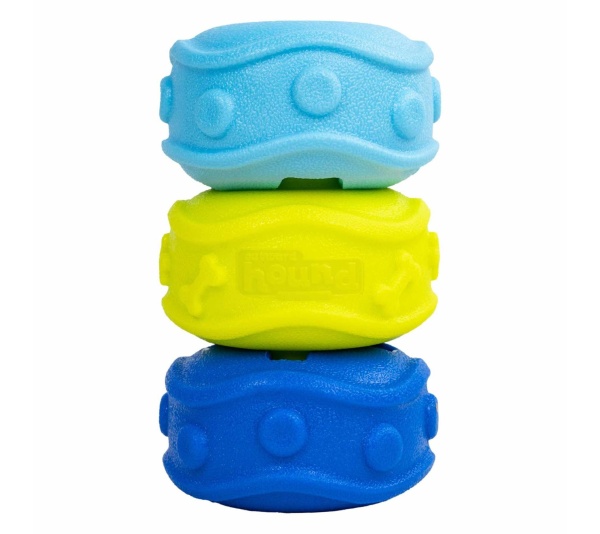 Outward Hound Treat Locking Discs Dog Treat Dispenser Toy Multicolor