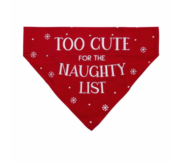 Pearhead "Too Cute For the Naughty List" Bandana