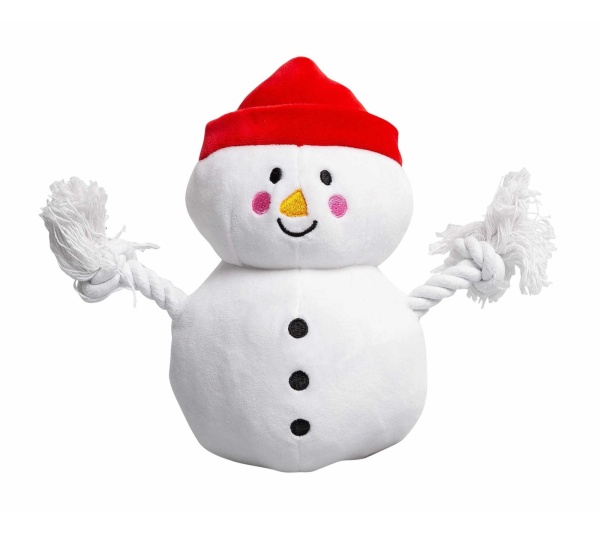 Pearhead Snowman Plush Dog Toy