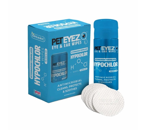 Pet Eyez Eye and Ear Wipes with Hypochlor 60ct
