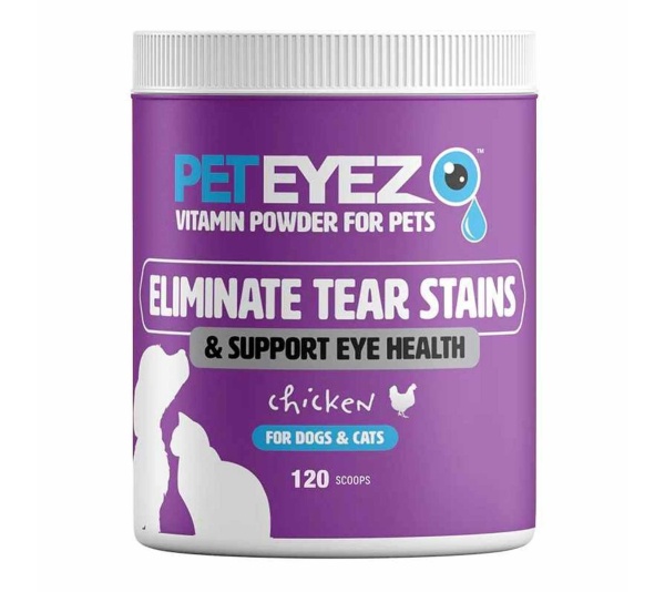 Pet Eyez Vitamin Powder For Dogs & Cats Chicken 120 Scoops