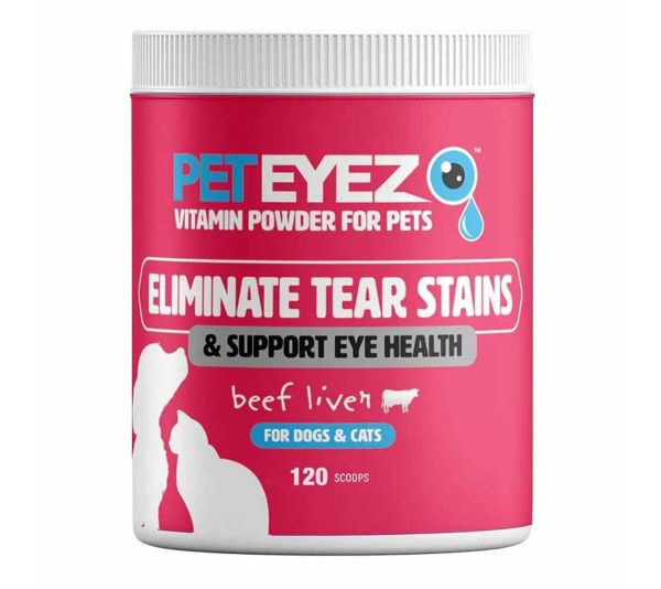 Pet Eyez Vitamin Powder for Dogs & Cats Beef Liver 120 Scoops