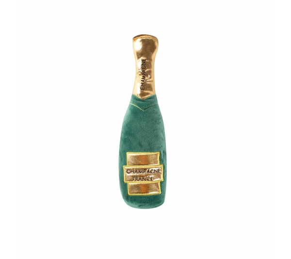 PetShop by Fringe Studio Champagne Bottle Plush Dog Toy