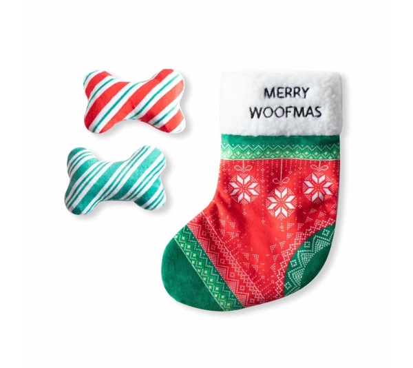 PetShop by Fringe Studio Merry Woofmas Hide & Seek Plush Dog Toy