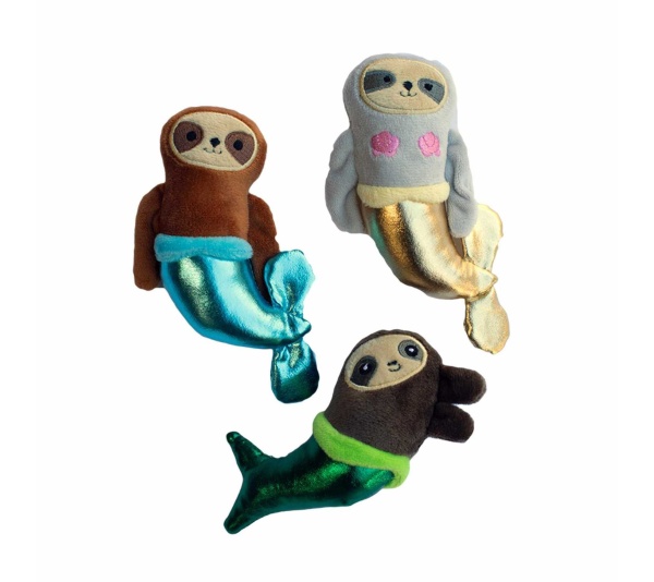 PetShop by Fringe Studio Mersloth Plush Dog Toy Set Small 3pc