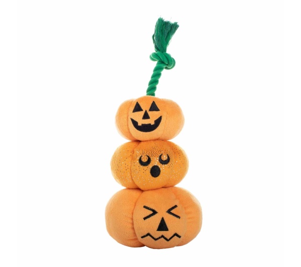 PetShop by Fringe Studio Stack-O-Lantern Plush Dog Toy