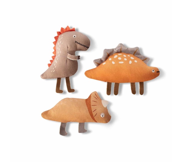 PetShop by Fringe Studio We Came We Saur Canvas Mini Toy Set 3pc