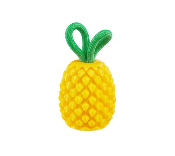 Planet Dog Dental Pineapple Dog Chew Toy Yellow