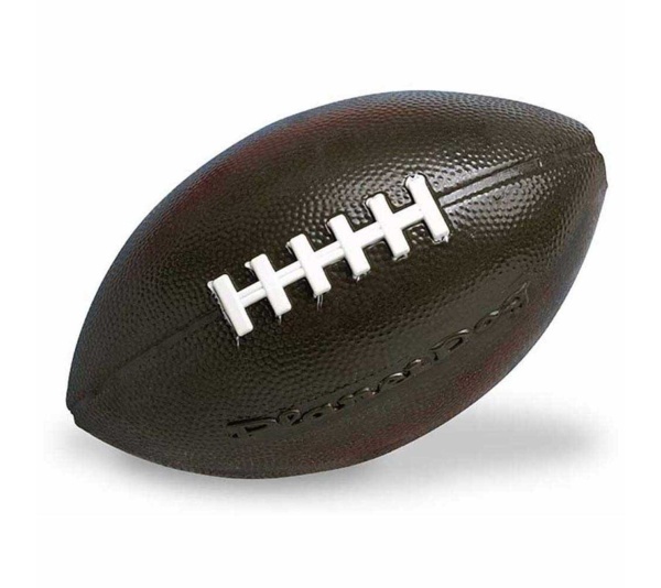 Planet Dog Orbee-Tuff Football Treat-Dispensing Dog Chew Toy Brown