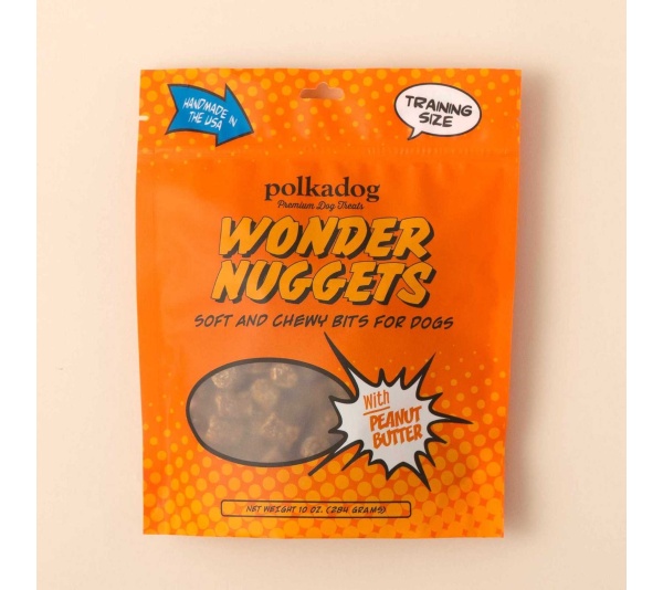 Polkadog Wonder Nuggets Training Bits Peanut Butter Soft & Chewy Dog Treats  - 10oz